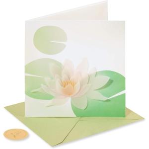 Papyrus Sympathy Card (Comfort and Support)(Green and white)