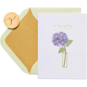 Papyrus Sympathy Card (Floral Vase)(Floral Vase)