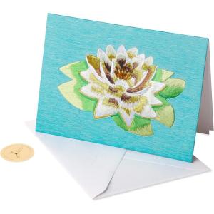 Papyrus Sympathy Card (Floral Vase)(Wishing You Peace)