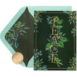Papyrus Sympathy Card (There Are No Words)(FSC Peace Foliage Sprigs)