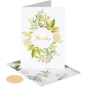 Papyrus Thank You Cards with Envelopes, Branches (20-Count)(Simple Leaf)