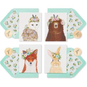 Papyrus Thank You Cards with Envelopes, Fruits and Vegetables (20-Count)(Woodland Animals)