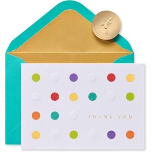 Papyrus Thank You Cards with Envelopes, Sea Creatures (20-Count)(Bold Dots)