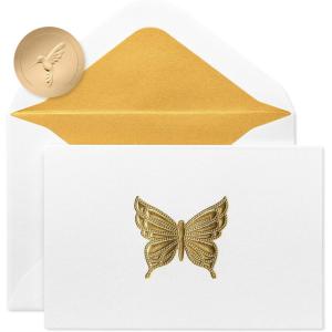 Papyrus Thank You Cards with Envelopes, Succulent (20-Count)(cream  gold  goldenrod)