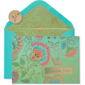 Papyrus Thank You Cards with Envelopes, Vibrant Florals (20-Count)(Floral)