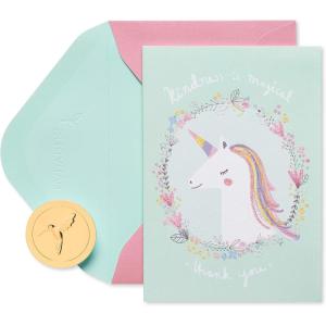 Papyrus Thank You Cards with Envelopes, Vibrant Florals (20-Count)(Kindness is Magical)