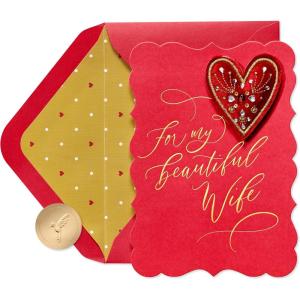 Papyrus Valentine’s Day Card for Wife (Forever Valentine)(FSC Velvet Heart)