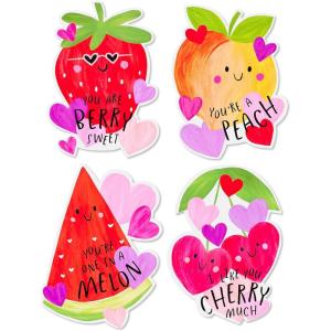 Papyrus Valentine’s Day Cards for Kids, Monster Hearts (20-Count, 1 Sticker Sheet)(FSC JUVIE PACK FRUIT PUNS)