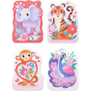 Papyrus Valentine’s Day Cards for Kids, Monster Hearts (20-Count, 1 Sticker Sheet)(FSC JUVIE PACK JUNGLE PALS)