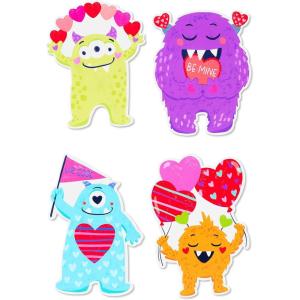 Papyrus Valentine’s Day Cards for Kids, Monster Hearts (20-Count, 1 Sticker Sheet)(FSC JUVIE PACK MONSTERS HEARTS)