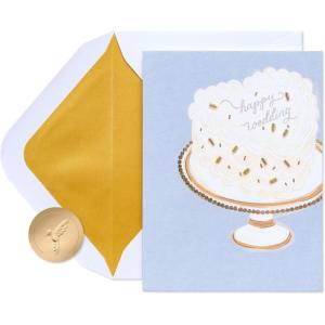 Papyrus Wedding Card for Couple (The New Mr. and Mrs.)(FSC Sprinkles Heart Cake)