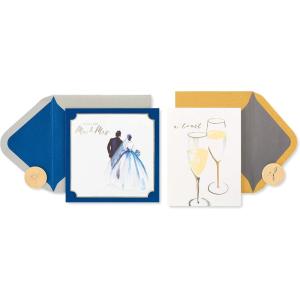 Papyrus Wedding Cards, Congratulations Toast (2-Count)(Congratulations Toast)