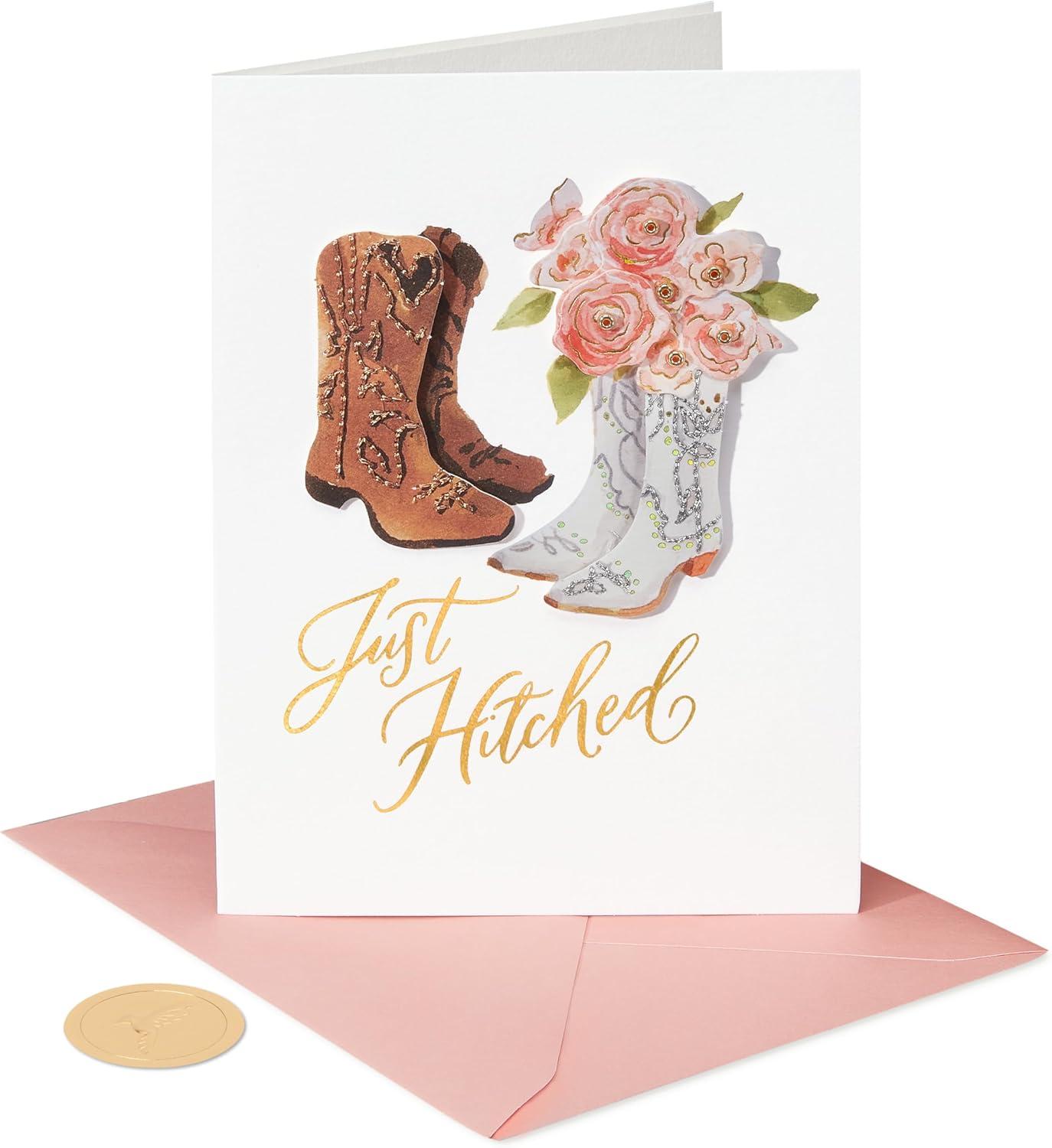 imagePapyrus Wedding Card Love and HappinessFSC Wedding Boots