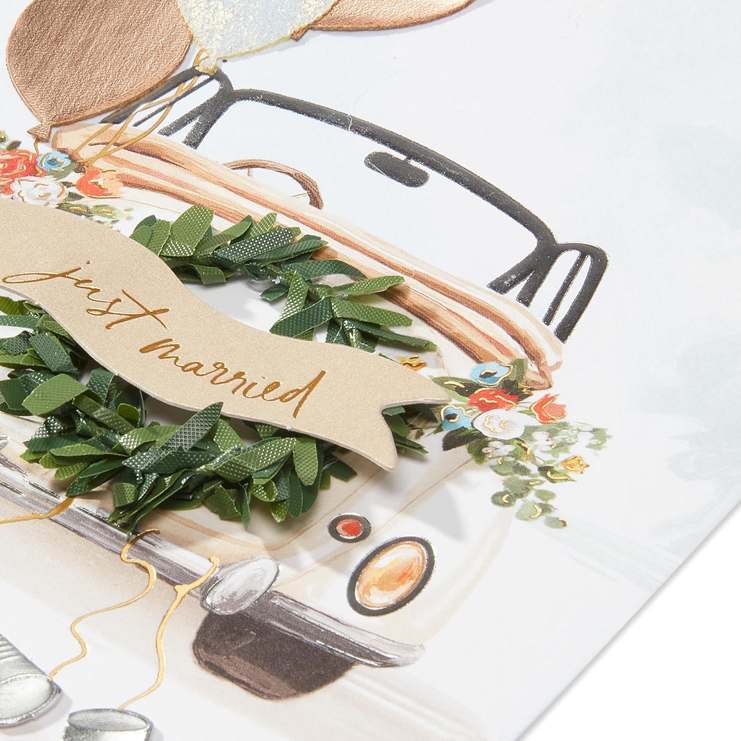 imagePapyrus Wedding Card Tandem BikeFSC Just Married Car