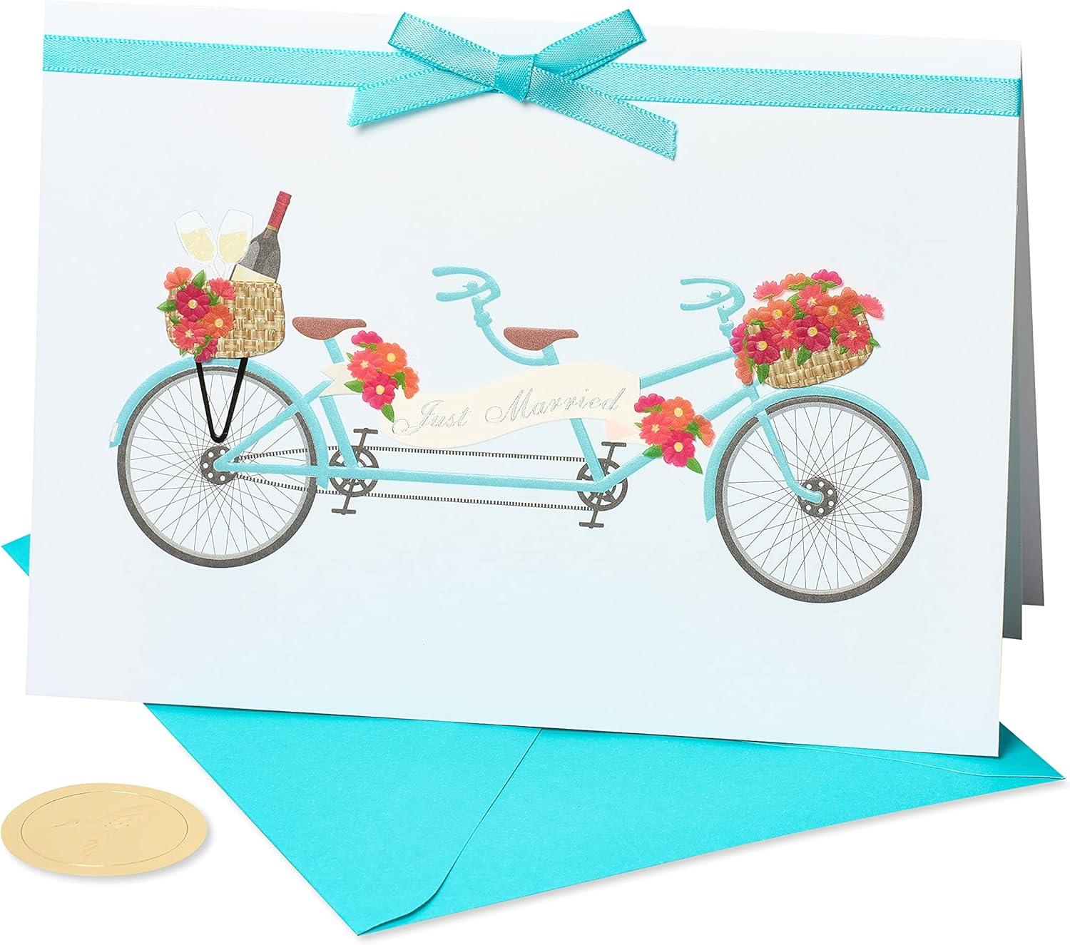 imagePapyrus Wedding Card Tandem BikeTandem Bike