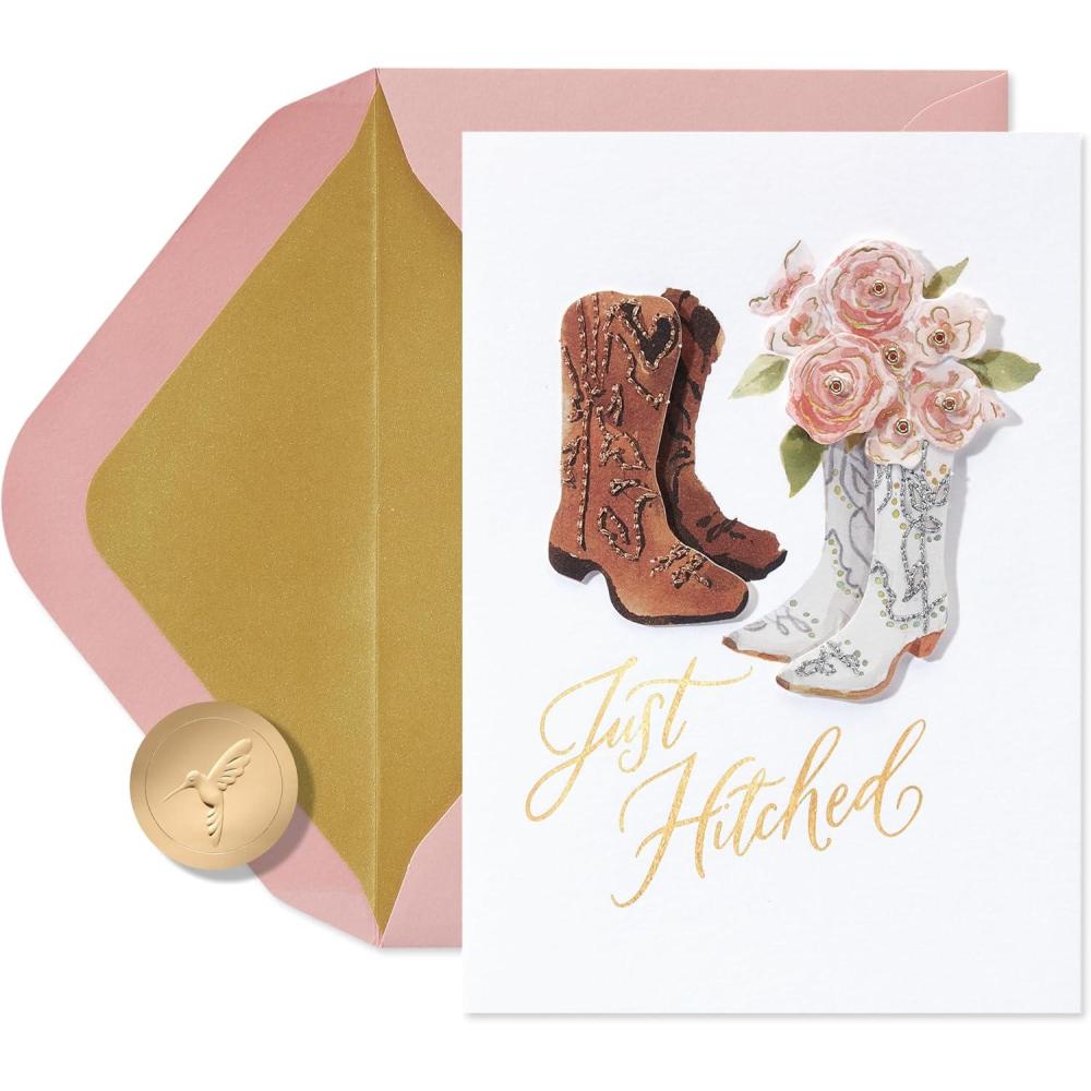 imagePapyrus Wedding Card Love and HappinessFSC Wedding Boots