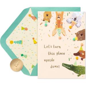 Papyrus Birthday Card for Kids (Happy Birthday)(FSC Aussie Party Animals)