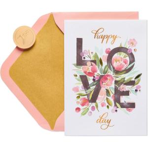 Papyrus Valentine’s Day Card for Kids (Animals)(Floral Love)