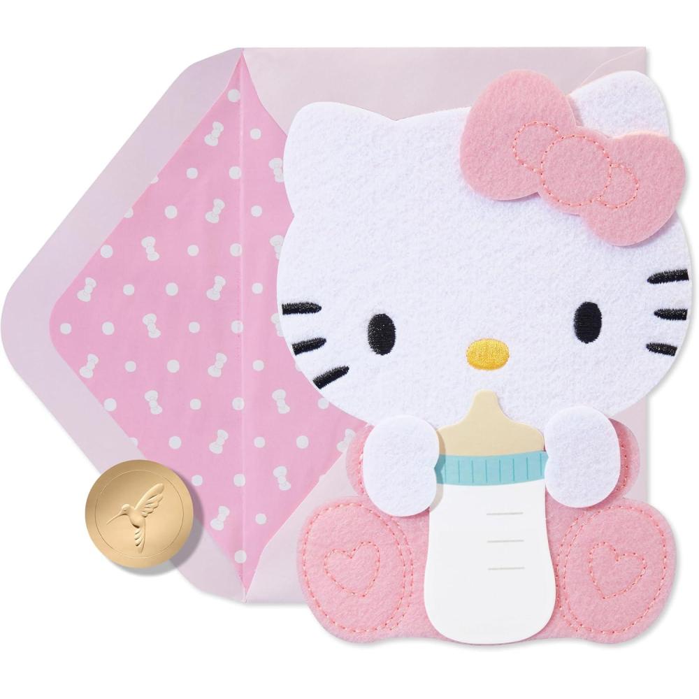imagePapyrus Hello Kitty Baby Shower Card Sweet Moments To ComeFSC Baby Hello Kitty