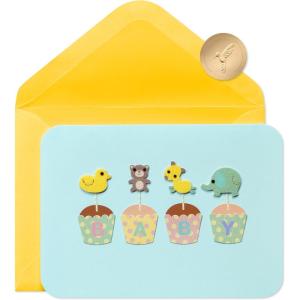Papyrus Baby Shower Card (Sweet Baby)(BABY CUPCAKES)