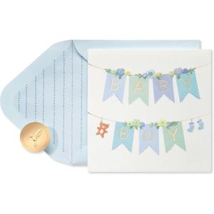 Papyrus Dinosaur Baby Shower Card for Boy (RAWRSOME)(Little Miracle)
