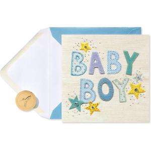 Papyrus Dinosaur Baby Shower Card for Boy (RAWRSOME)(Patchwork Baby Boy)