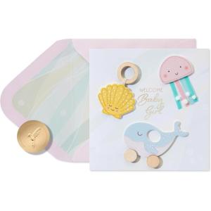 Papyrus Hello Kitty Baby Shower Card (Sweet Moments To Come)(Sea Life)