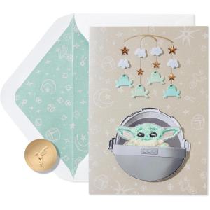 Papyrus New Baby Card (New Little One)(FSC Baby Yoda in Bassinet)