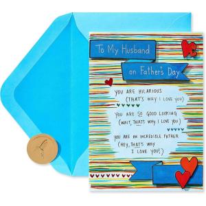 Papyrus Fathers Day Card from Wife (Amazing Dad)(Why I Love You)