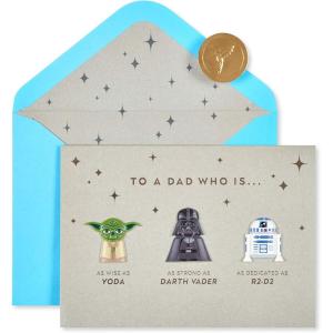 Papyrus Star Wars Fathers Day Card (May The Force Be With You)(Best Dad in The Galaxy)