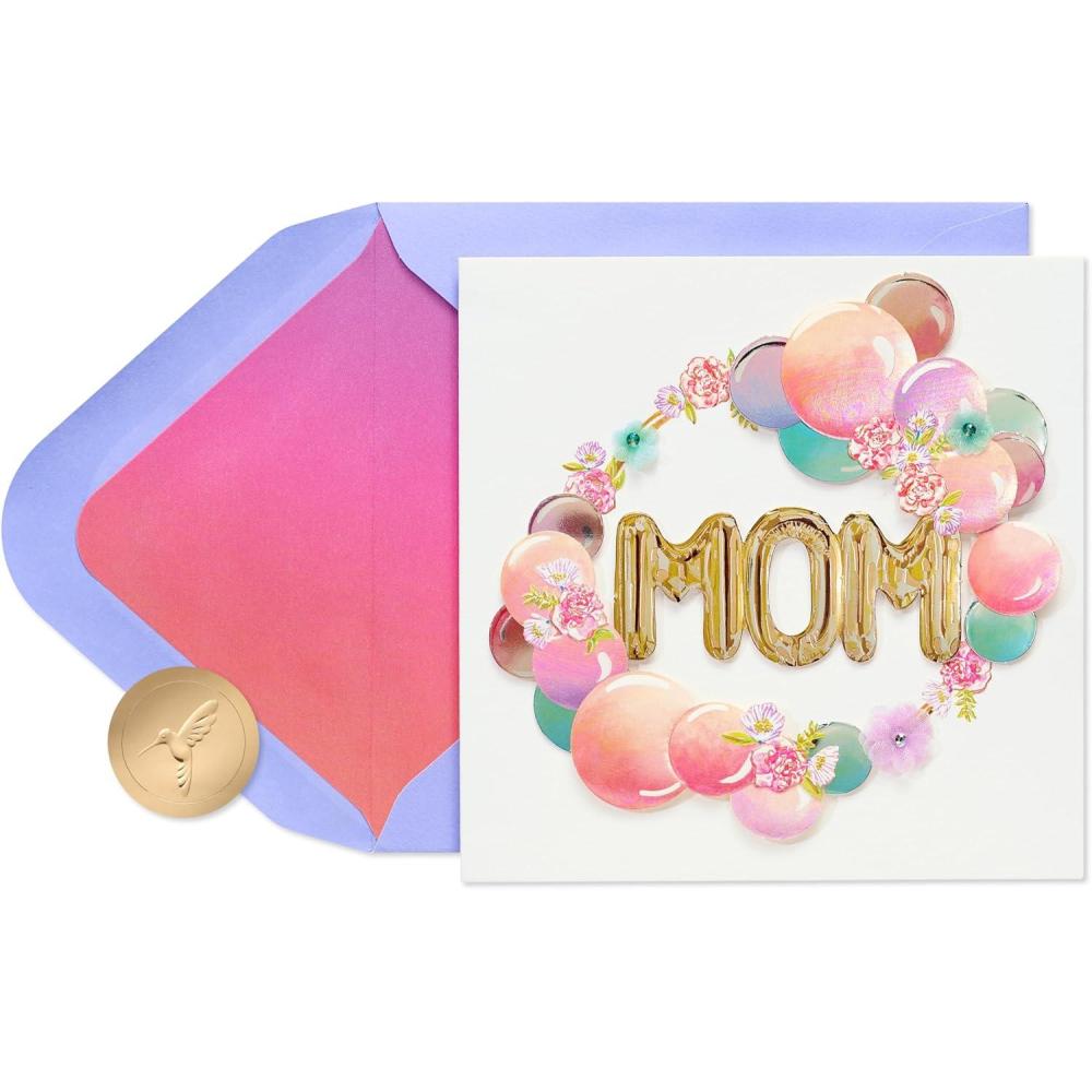 imagePapyrus Mothers Day Card My Amazing MomFSC Ombre Metallic Balloons