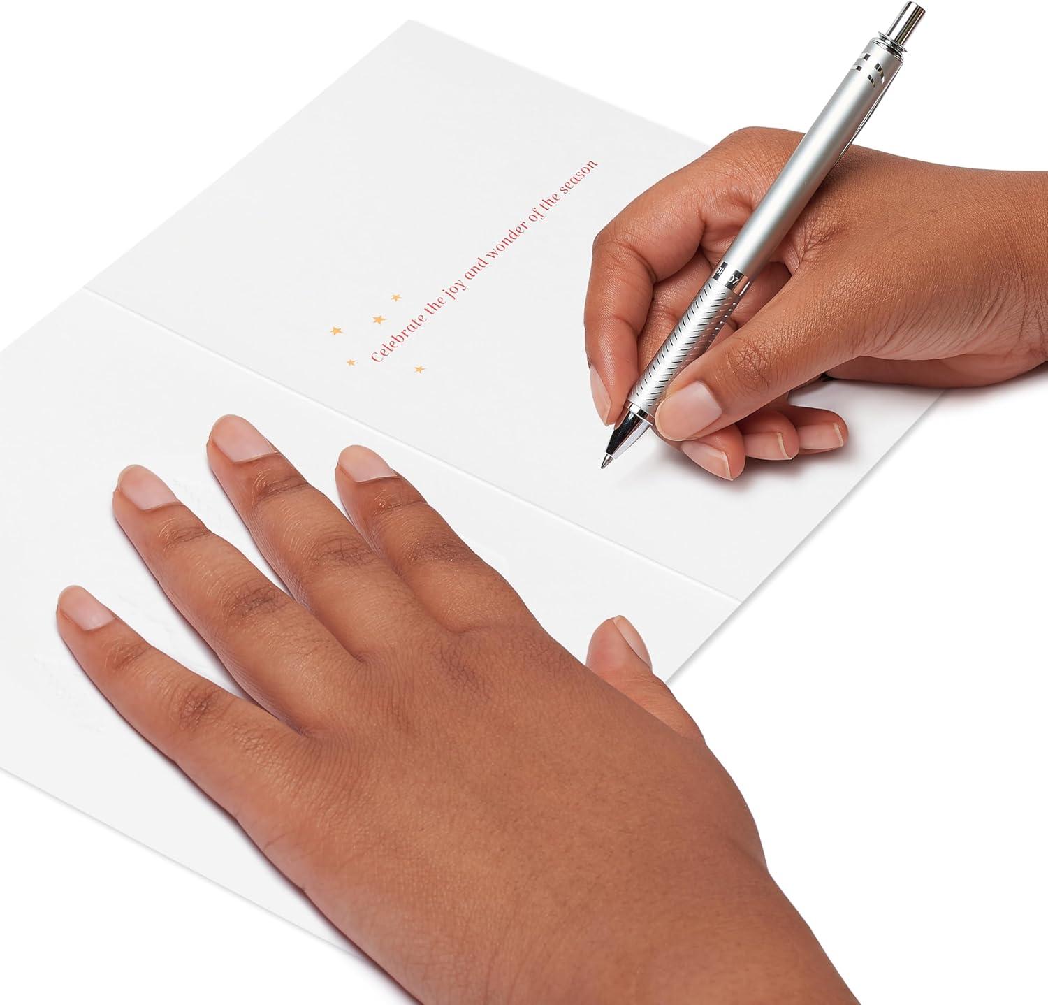 imagePapyrus Christmas Cards Boxed with Envelopes Joy and Wonder 12CountFSC ARIA FOREST SNOWGLOBE