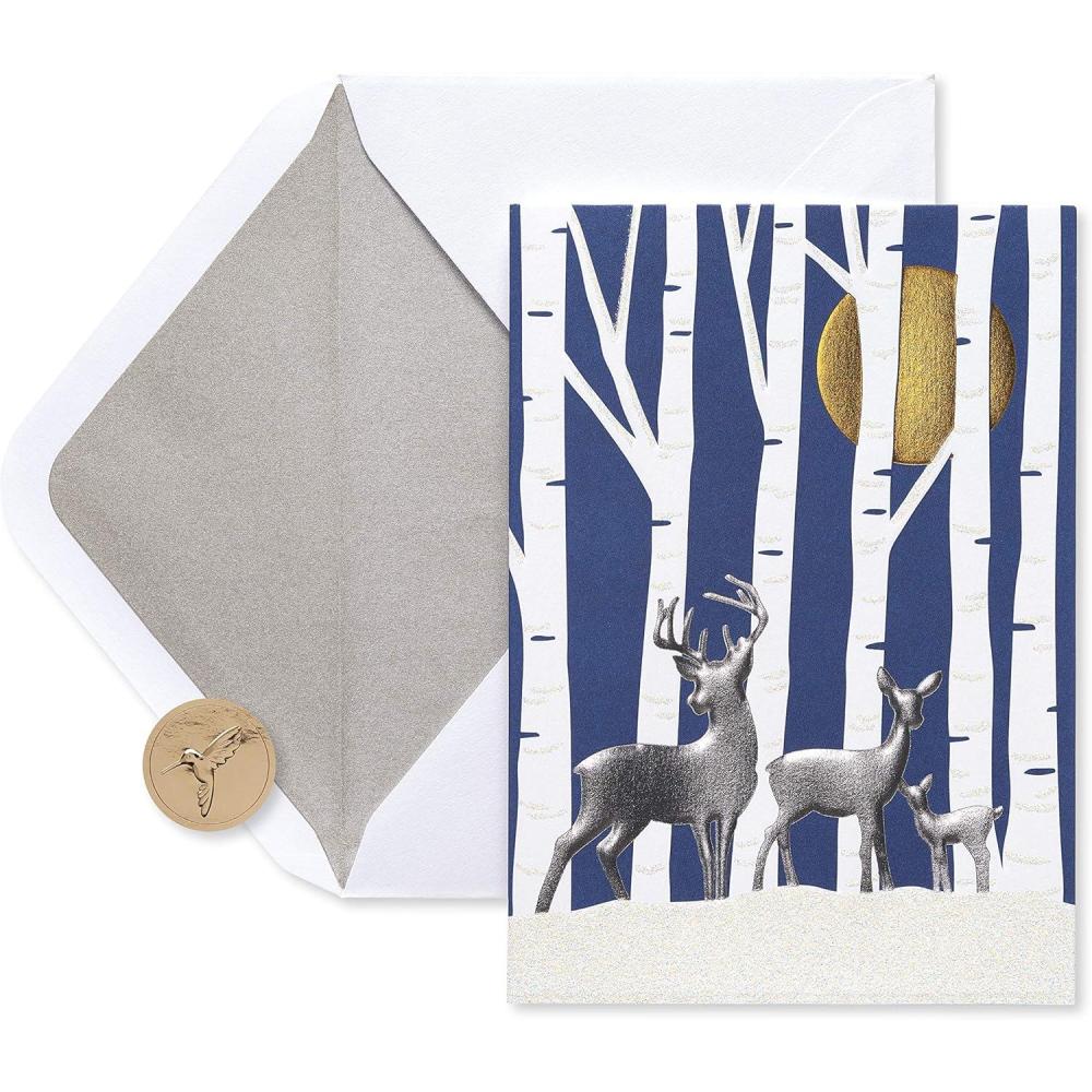 imagePapyrus Boxed Christmas Cards with Envelopes Holiday Cheer Polar Bear 20CountThinking of You with Warmest Wishes  Deer