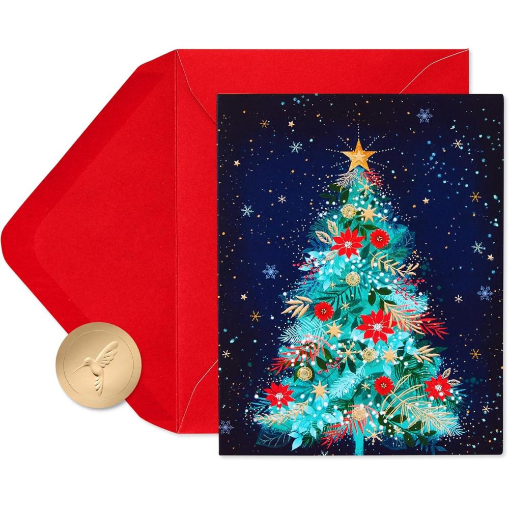 imagePapyrus Disney Petite Christmas Cards Boxed with Mickey Mouse Design Includes Envelopes ampamp Signature Hummingbird Seals 20Countmulticolor