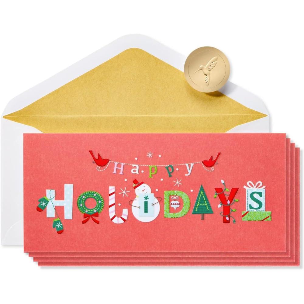 imagePapyrus Holiday Cards Boxed with Envelopes Festive Season Snowy Scene 16CountWishing You the Very Best