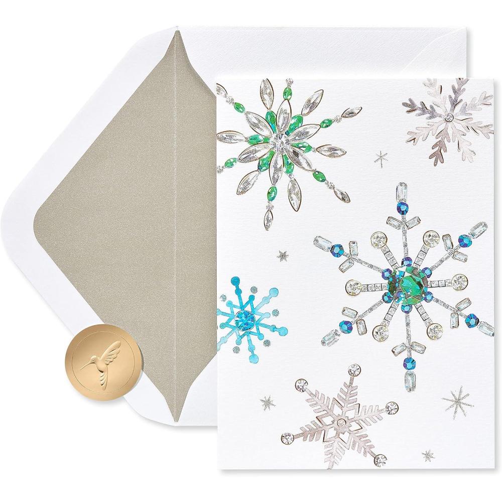 imagePapyrus Holiday Cards Boxed with Envelopes Wonderful Year to Come Pinecones 14CountWarmest Wishes  Snowflake