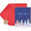 imagePapyrus Holiday Cards Boxed with Envelopes Happy and Peaceful Season Snowmen 20Count