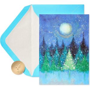 Papyrus Holiday Cards Boxed with Envelopes, Wonderful Year to Come, Pinecones (14-Count)(Wonder  Joy  and Peace of the Season  Holiday Tree)