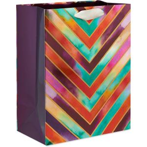 Papyrus 13″ Large Gift Bag (Fall Chevron) for Fall, Thanksgiving, Birthdays, Weddings, Bridal Showers and All Occasions (1 Bag)(Fall Chevron – Large Bag)