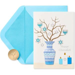 Papyrus Chanukah Card (Warmth, Joy and Tradition)(Decorations)
