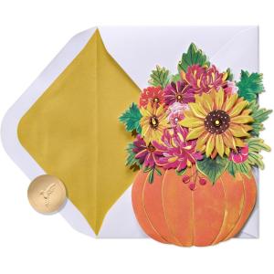 Papyrus Thanksgiving Card (Thinking of You)(FSC DC Pumpkin Bouquet)
