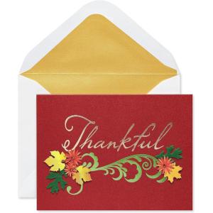 Papyrus Thanksgiving Card (Wonderful Blessings)(FSC THANKFUL)