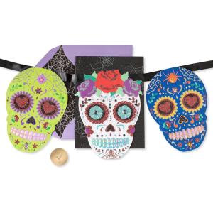 Papyrus Blank Day of the Dead Card (Skull)(Skull)
