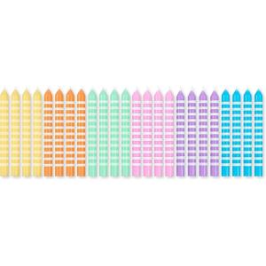 Papyrus Birthday Candles, Stripe & Polka Dot (24-Count)(Pastel Stripes)