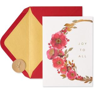 Papyrus Holiday Card (Wishes from the Heart)(Wreath)