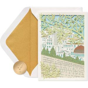 Papyrus Rosh Hashanah Card (Good Health and Happiness)(Peace and Blessings)
