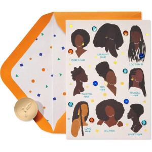 Papyrus Birthday Card for Her – Illustrated by Sarah Dahir (Hair, However You Rock It)