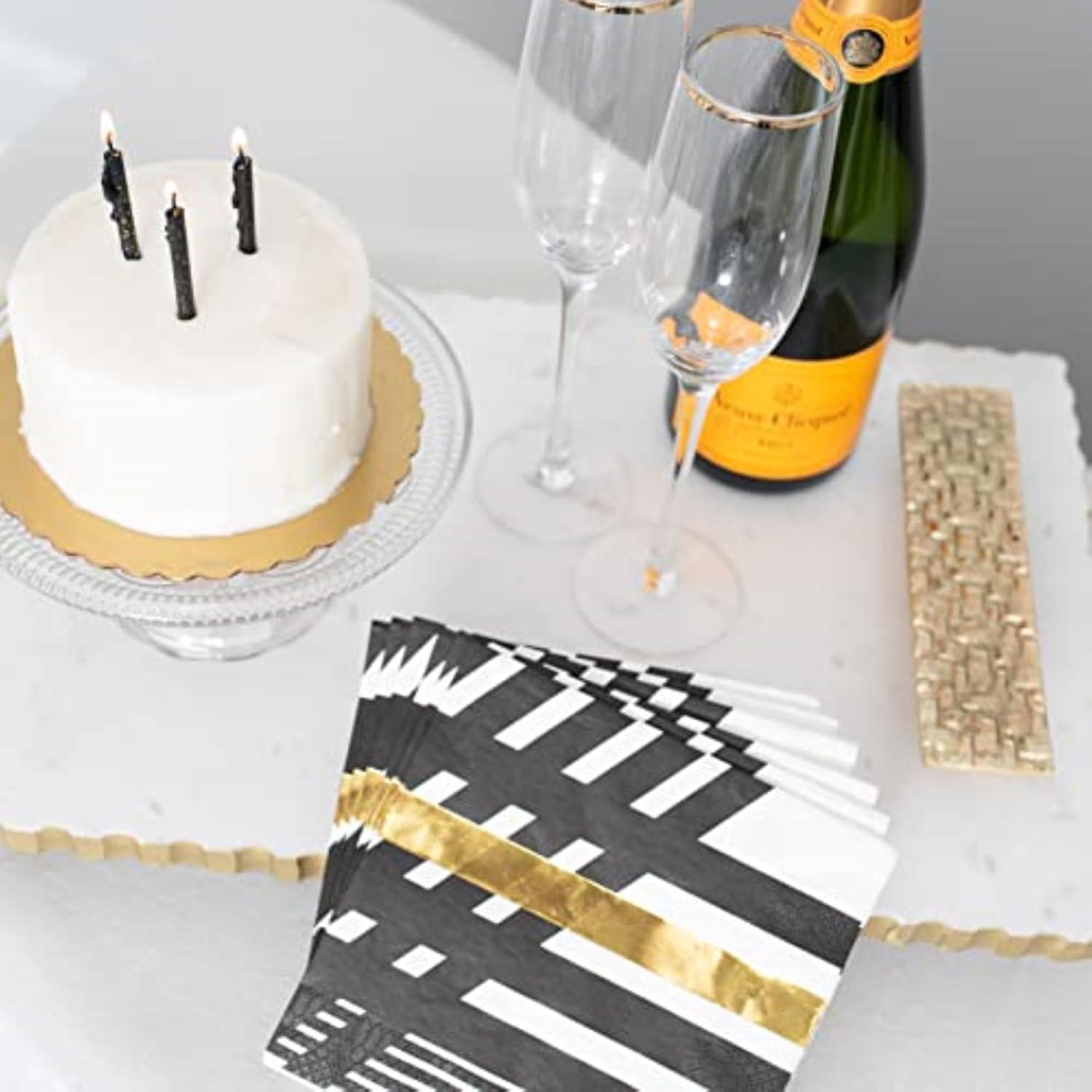 imagePapyrus Birthday Candles Green Yellow Orange ampamp Red Swirl 12CountBlack White Gold