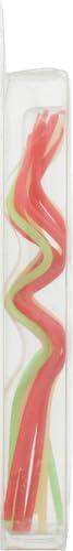 imagePapyrus Birthday Candles Green Yellow Orange ampamp Red Swirl 12CountGreen Yellow Orange Red Swirl