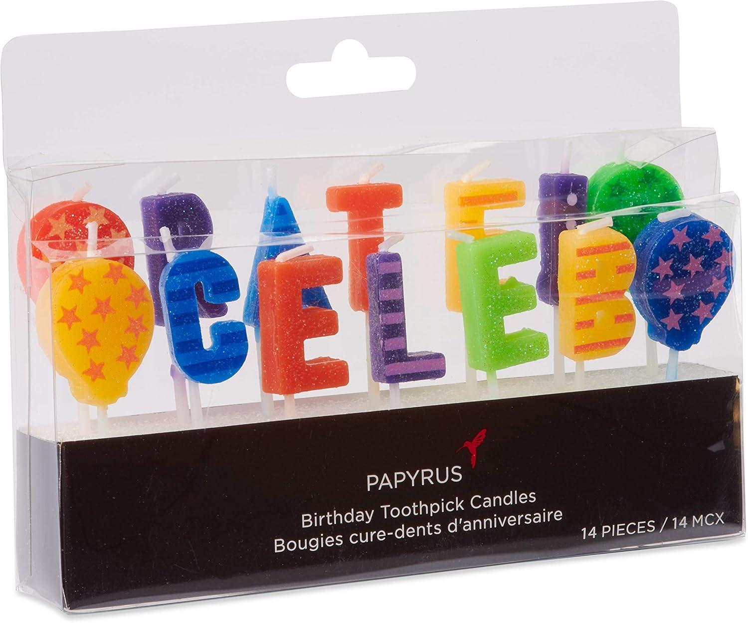 imagePapyrus Birthday Candles Ombr 24CountCelebration Candles